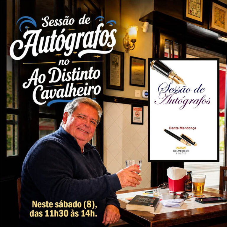 Escritor Dante Mendonça faz sessão de autógrafos neste sábado em Curitiba