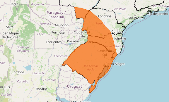 Ciclone extratropical traz tempestades ao Sul e Mato Grosso do Sul