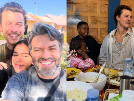 Bruna Marquezine e Shawn Mendes visitam projeto social em Angola