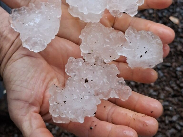 Seis municípios decretam emergência após granizo e chuva forte em Santa Catarina