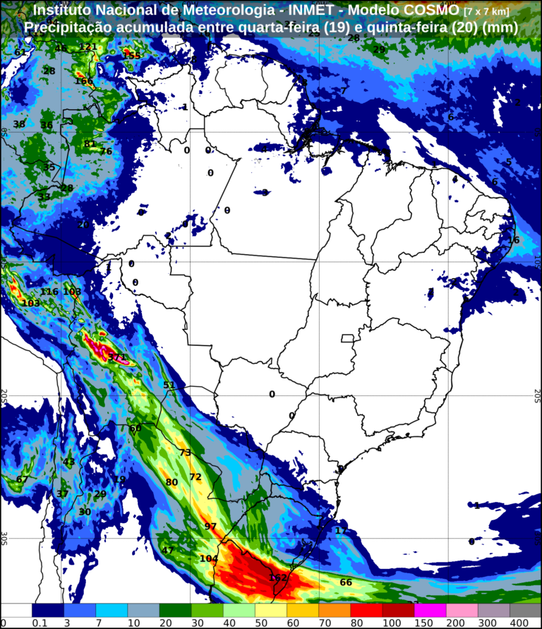 Ciclone extratropical se forma entre Sul e Uruguai com risco de temporais