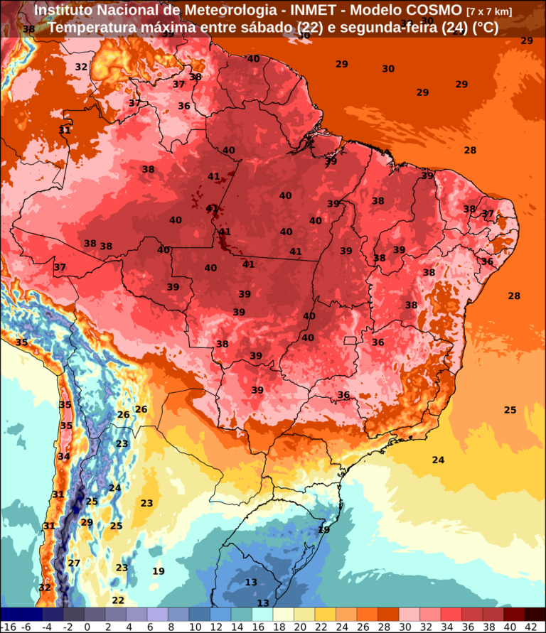 Brasil registra contraste extremo entre frio no Sul e calor intenso no Centro-Norte