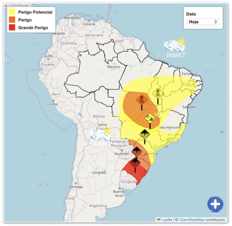 Ciclone bomba avança pelo Brasil com ventos de até 100 km/h