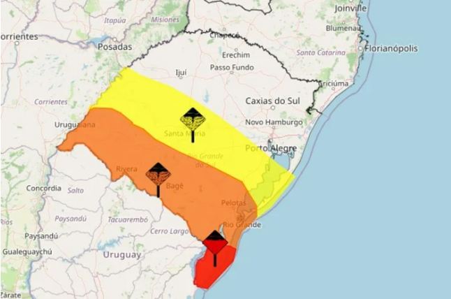 Inmet emite alertas de vento forte para oito estados no Sul e Sudeste
