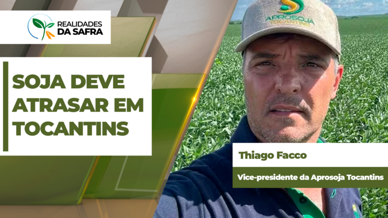 Aprosoja alerta para seca em outubro durante janela ideal de plantio de soja em Tocantins