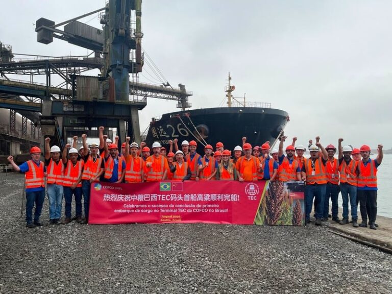 Cofco embarca primeira grande carga de sorgo brasileiro para a China