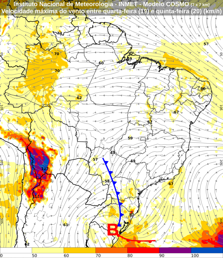 Frente fria avança pelo Sul com risco de geada enquanto calor intenso domina Centro-Norte