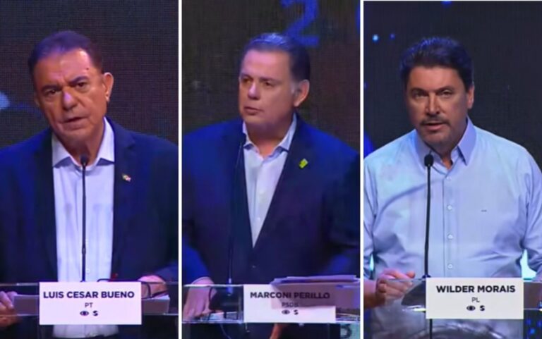 Candidatos ao governo de Goiás criticam ausência de Daniel Vilela em debate