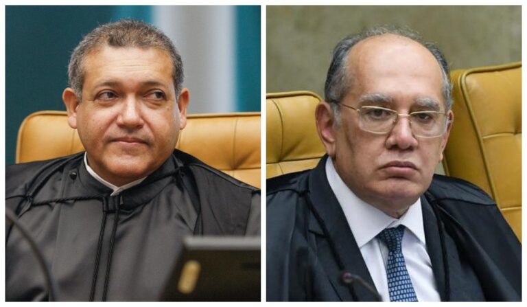 Nunes Marques bloqueia Gilmar Mendes no WhatsApp após desentendimento