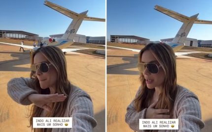Avião com Mariana Fagundes sofre pane e faz pouso de emergência em Goiânia