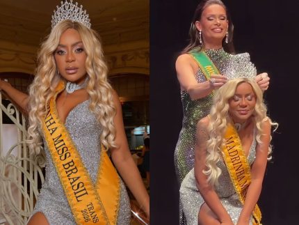 Cariucha é coroada madrinha das mulheres trans