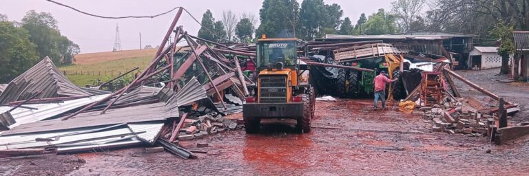 Temporais castigam o Sul com alagamentos e danos em lavouras