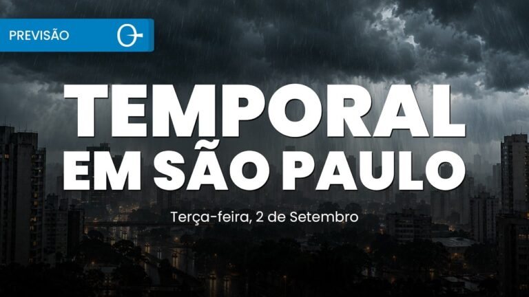 São Paulo enfrenta chuva forte enquanto Sul sofre com frio nesta terça