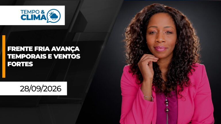 Frente fria avança pelo Sul e Sudeste com temporais e granizo