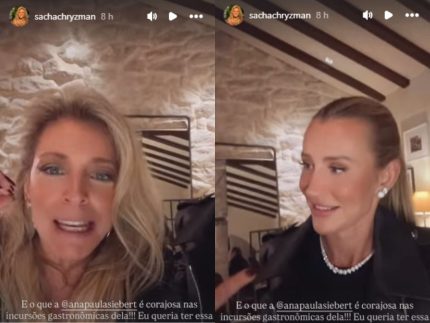 Ex-esposa de Justus brinca com experiências gastronômicas de Ana Paula Siebert