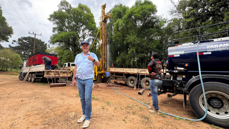 Tibagi perfura segundo poço artesiano na comunidade Pinheiro Seco