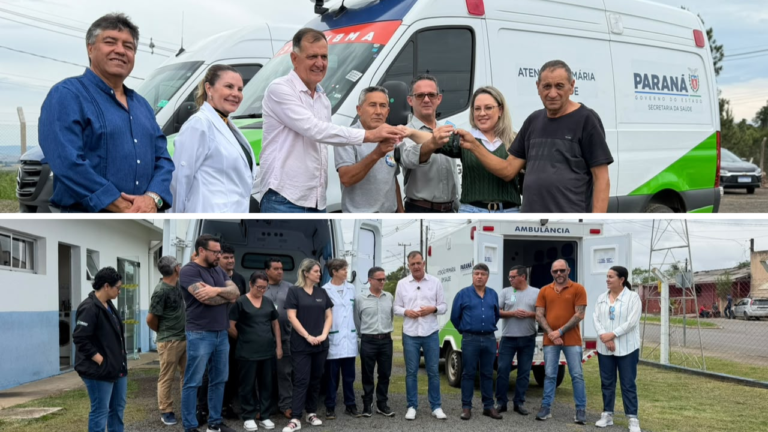 Tibagi entrega quatro veículos para transporte de pacientes nos distritos