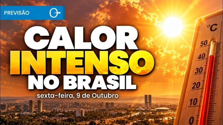 Brasil terá calor intenso e baixa umidade nesta sexta-feira