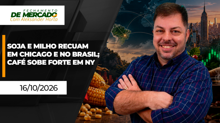 Soja e milho caem em Chicago e Brasil enquanto café sobe em Nova York