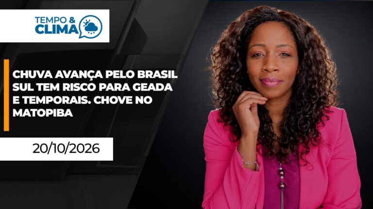 Chuva e temporais substituem frio e geadas no Sul nesta quarta-feira