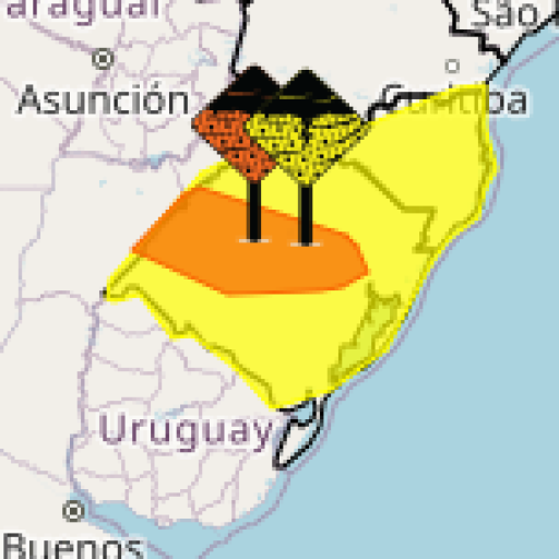Região Sul enfrenta alerta de tempestades nesta sexta e sábado